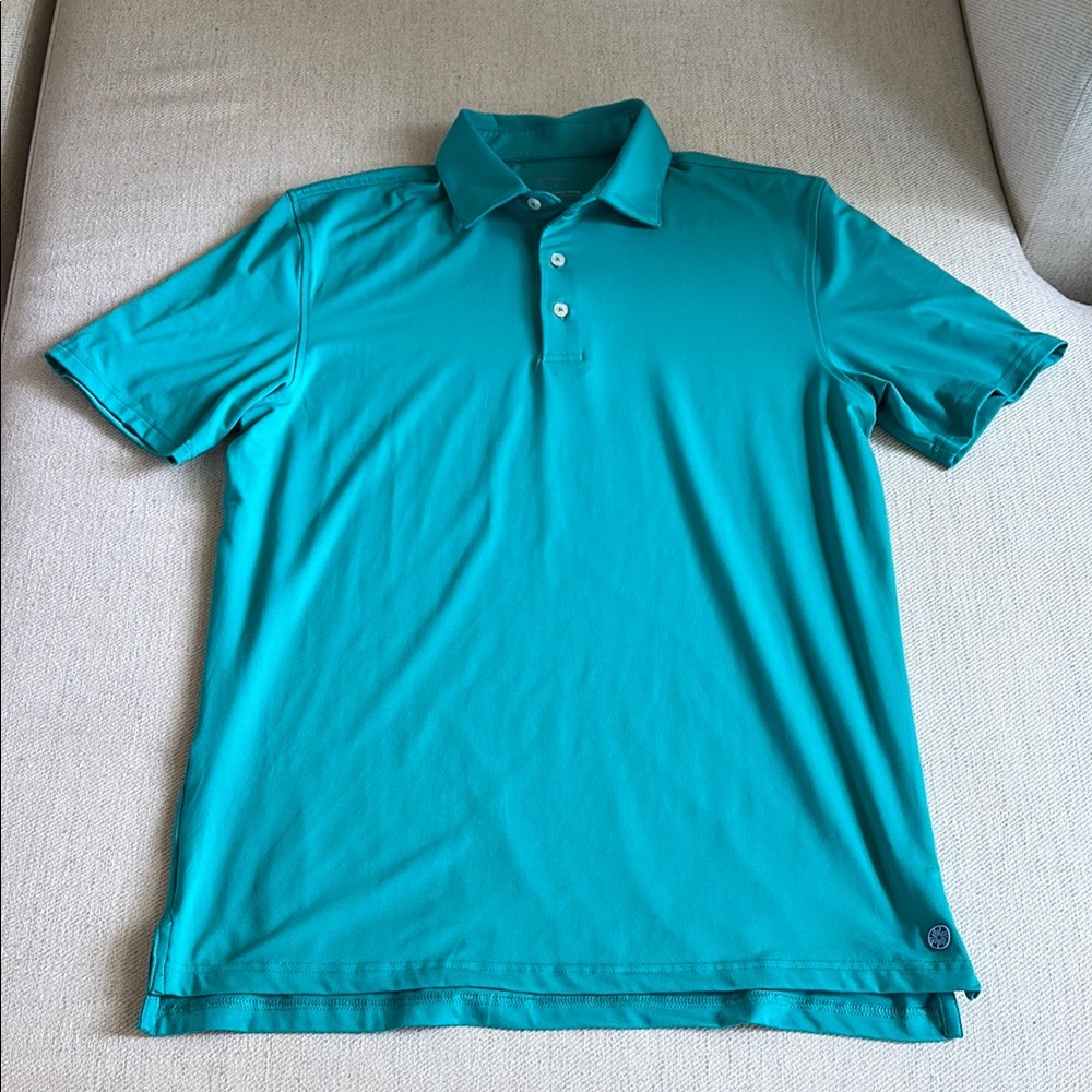 Lily Pulitzer x Southern Tide men’s teal green polo